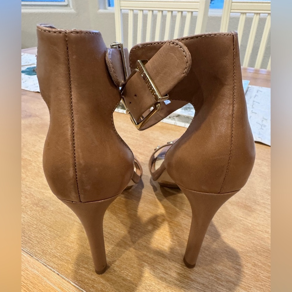 Gianni Bini Tan Studded Heels - Picture 3 of 6